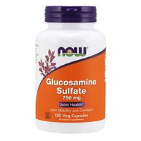 NOW Supplements, Glucosamine Sulfate 750 mg, with UL Dietary Supplement Certification, 120 Capsules