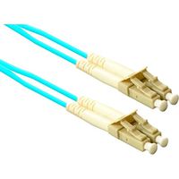 Enet Lc to Lc 3 Meter Om3 10Gb 50/125 Aqua Duplex Multimode PVC Fiber Optic Patc