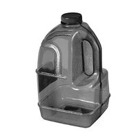 GEO 1 Gallon (128oz) BPA Free Reusable Leak-Proof Drinking Water Bottle Jug w/48mm Screw Cap (Black)