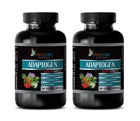Stress Relief for Adults - ADAPTOGEN Premium Complex (ASHWAGANDHA Astragalus MACA) - panax Ginseng Capsules - 2 Bottles 120 Vegetable Capsules