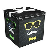 Gift Box Amrita M 10x10x10 Pop Up in Seconds Comes with Decorative Ribbon Mounted on The Lid a Gift Tag and Tissue Paper - No Glue or Tape Required by EndlessArtUS