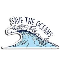 Save The Ocean Sticker Nature Stickers Waterbottle Sticker Tumblr Stickers Laptop Stickers Vinyl Stickers