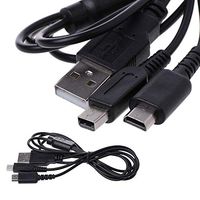 2-in-1 USB Power Charging Cable Y-Splitter Cord for Nintendo 3DS NDSI DS Lite Game Accessory Cables