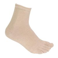 Therapeutic Gel Lined Cushioned Ankle-Length Toe Socks with Built-in Support - Eliminates Irritation, Chafing, and Blisters