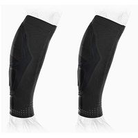 DonJoy Performance Trizone Calf Compression Sleeve for Compression, Muscle Fatigue, Soreness, Achilles Tendonitis Support, Swelling - Medium, Black - 2 Pack