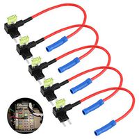 5 Pcs automotri Car Fuse box 12v Holder Insurance ATM Adapte APM Tap Mini Blade Micro Add-a-Circuit Adapter Fuse Set accessories