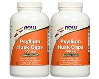Now Foods Psyllium Husk 500mg (. 2Pack (500Vcaps Each))
