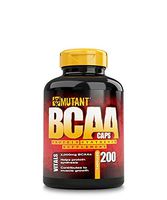 Mutant BCAA 200 - Protein Synthesis Amino Energy Supplement, Helps Muscle Growth with Protein Synthesis, Complete BCAA Formula, 100% Free Form BCAAs In Ultra-Fast Absorption Capsule, 200 Count