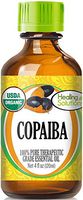 Organic Copaiba Essential Oil (100% Pure - USDA Certified Organic) Best Therapeutic Grade Essential Oil - 120ml