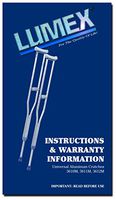 Lumex 3611lf-8 Universal Aluminum Lightweight Adult Tall Crutches