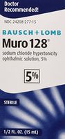 Bausch and Lomb Pharmaceuticals Muro 128 5 Percent Solution (15 Ml), 0.5 Ounce
