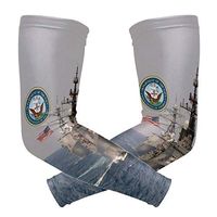 poeticcity US American Navy USN 1 Pair Arm Sports Sleeves Cooling Warmer UV Protection