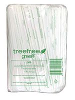 Individually Wrapped Jumbo Bamboo Paper Straws 7.75" 5000 ct