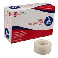 Dynarex Corporation 3572-12 Transparent Surgical Tape 1'' x 10 yds. 12-Pack