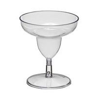 Party Essentials Miniware Mini Plastic Margarita Glasses, Clear