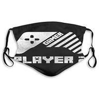 for Adult Kids Anti Pollution Face Ma-sk Dust Mouth Ma-sk Gamer Player 2 -Video Games Lover, Matching Family GIF with Filter 5 Layers of Activated Carbon Filter Adjustable Reusable Ma-sk