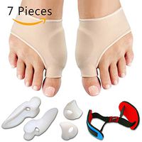 Soniker Bunion Corrector & Bunion Relief Protector Sleeves Kit - Bunion Pads Gel Cushion Bunion Protector,Treat Pain in Hallux Valgus,Toe Separators Spacers, Toe Seperators for Orthopaedic Purposes