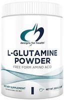 Designs for Health L Glutamine Powder - 3000mg Amino Acids Supplement for Muscle Recovery, Gut and Immune Support - Dairy Free and Gluten Free (166 Servings / 500g)