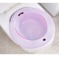 GAS-ZUOBIANQI Sitz Bath, Over The Toilet Perineal Soaking Bath for Hemorrhoid Perineal Treatment Soothes