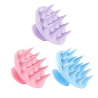 lllteri Shampoo Scalp Massage Shower Brush, Hair Scalp Massager Wet and Dry Shampoo Silicone Brush Soft Portable Head Care Massager