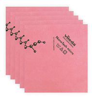 Vileda Professional | NanoTech Microfiber Cloth | Streak Free Cleaning | Keeps Environment Hygienic & Healthy | 5 Pack | Red