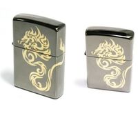 Zippo Tigon Black Ice Lighter Made in USA/Genuine and Original Packing