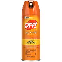 OFF! Active Insect Repellent, Sweat Resistant 6 oz ( Pack of 4)