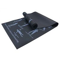 MG554zy0 6mm PVC Anti-slip Carpet Fitness Gymnastics Position Picture Back Pose Yoga Mat 6mm PVC Anti-slip Carpet Fitness Gymnastics Black