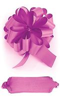 Double Sided Satin Pull Bows in Fuchsia Finish 5½W x 20 Loops - Pack of 50