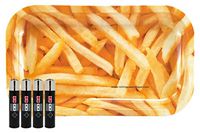 Clipper Lighter “Leaf Lock Gear Controller” Design (4 lighters) with Rolling Paper Depot Rolling Tray (Fries)