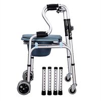 YUWJ Heavy Duty Drop Arm Bedside Commode Chair,Homecare Toilet Seat with Wheel Safety Steel Frame, Extra Wide 3 in 1 Toilet Chair Adjustable Height Support Tool