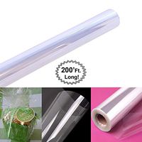 Clear Cellophane Wrap Roll | 200’ Ft. Long X 16” in. Wide | 2.3 Mil Thick Crystal Clear | Gifts, Baskets, Arts & Crafts, Treats, Wrapping | Meets FDA Specifications | by Anapoliz