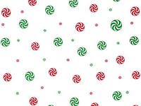 Christmas Print Cello Bags - Peppermint Red Green 4x2x9" Cello Bags 1.2 mil (3 Packs; 100 Bags Per Pack) - WRAPS-C2BPRG