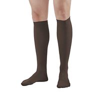 Ames Walker AW Style 100 Men's Dress 20 30mmHg Firm Knee High Socks Brown Large