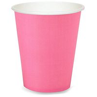 Creative Converting Touch of Color Paper Hot/Cold Party Cup, Candy Pink (24 Cups)