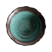 AXZHYX Bowl European Creative Tableware Rice Bowl, Soup Bowl Bowl Anti-scalding Ceramic Bowl, Retro Shaped Bowls Household Salad Bowl Fruit Bowl Hotel Tableware Home Noodles Boiled Fish Soup Bowl