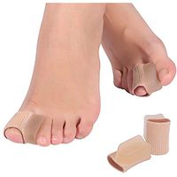 Medipaq The New 2-In-1 Gel Toe Separator Plus Tube Bandage (Double Pack) - Get Fast Relief From Bunions, Corns, Calluses, Toe Injury And Inflammation!