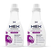 HEX Performance Laundry Detergent, Lavender Fields, 32 Load (Pack of 2) - Designed for Activewear, Eco-Friendly