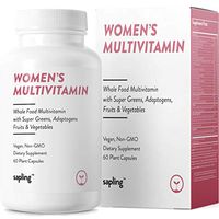 Multivitamin for Women Daily Supplement - with Whole Food Vitamins, Plant-Based, Organic Fruits and Vegetables. Vitamin A, B Complex, C, D3, E, K2 Black Pepper. Vegan and Non-GMO - 60 Capsules.
