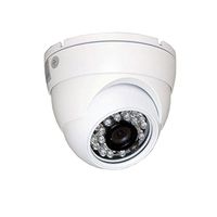Evodo Blue Series HD-TVI 1080P 2MP 3.6mm Small Outdoor Eyeball Security Surveillance Camera with IR, IP66 Rating, IR-Cut Filter, 12v DC Input, and AGC - White