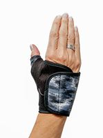 3-Point Products 3pp Design Line Thumb Arthritis Splint, Moderate Support for CMC Joint Pain, Left Hand, Size Medium, Brushed Black Pattern