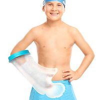Doact Kids Arm Cast Protector for Shower Bath, Waterproof and Reusable Bandage Cover Keeps Casts Dressing Dry, Adult Arm Cast Sleeve Bag Covers Hands, Wrists, Fingers for Wounds Burns 19 Inches