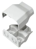 Panduit T70EEIW Power Rated Raceway Entrance End Fitting, Off White
