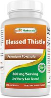 Best Naturals Blessed Thistle Breastfeeding Lactation Capsules - 800mg/Serving - 250 Count