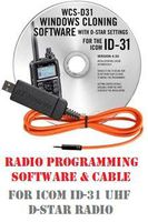 Icom ID-31 (ID31) UHF Two-Way Radio Programming Software & Cable Kit