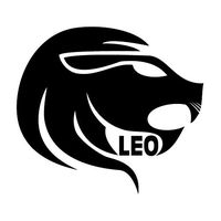 Horoscope Leo Zodiac Brave Sign - Vinyl Decal [12cm Black] Sticker for Car, iPad, Laptop, Helmet