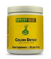 SpeedyVite® Colon Detox Organic Supports Natural Removal of Toxins* Clay Bentonite Charcoal Psyllium Flax Apple Fiber Slippery Elm Fennel 10oz All Natural Powder (1 x 10oz)