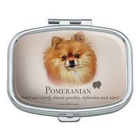 Pomeranian Dog Breed Rectangle Pill Case Trinket Gift Box