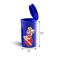 Heart Pin Up Girl First Aid Case Pill Container ID 6966B
