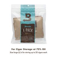 Boveda 72 Percent RH 2-Way Humidity Control, Large, 60 gram, 4-Pack
